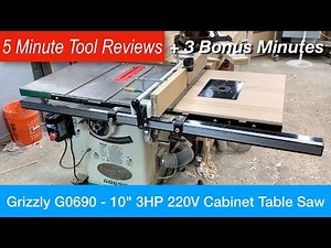 Grizzly G0690 Table Saw Five Minute Tool Reviews