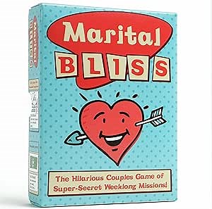Marital Bliss Couples Gift – Better Marriages Through Subterfuge – Surprisingly Strategic, Sneaky, Healthy, and Romantic Card Game Adventure Ideas for Newlyweds, Husband, Wife, and Date Night