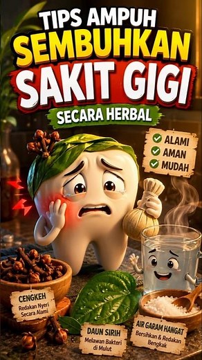 Tips Ampuh Sembuhkan Sakit Gigi || Secara Herbal #SakitGigi #ObatHerbal #TipsKesehatan #HerbalAlami