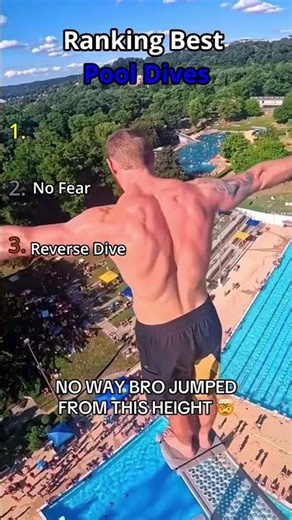 Ranking the Best Pool Dives #diving #shorts #viral
