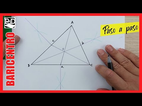 How to find the centroid of a triangle and the medians (lines and notable points of triangles).