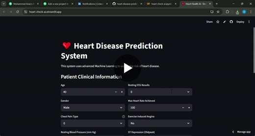 #machinelearning #artificialintelligence #datascience #deeplearning #healthcareai #computervision #aiprojects #python #streamlit #ai #innovation #linkedintech #futureofai | Anas Khan