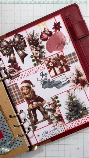 Love_art_scrap on Instagram: "Today is the “Festival of Lights” in Lyon. We place candles on our windows to thank the Virgin Mary for saving us from the plague. All the towns around us organize parades, the firefighters’ ball, and fireworks to celebrate this event. It’s also the day we decorate our Christmas tree and our homes in Christmas colors. For this page, I used two Christmas tapes from @vanillajournal.shop 🥰🎄. . . . . . . . . . . . . . . . #craft #scrapbooking #artjournal #journalsprea