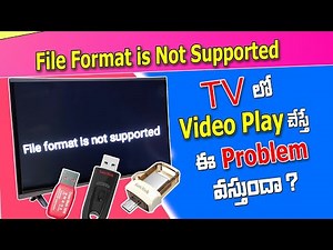 File format not supported in TV problem / mitv / realme tv/Redmi tv/lg tv/samsung tv