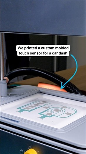 ✨We printed an in-mold touch sensor PCB. See how it works.