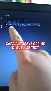 CARA AUTO SAVE CODING DI SUBLIME TEXT