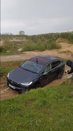 What happens when you off-road a Tesla Model X...