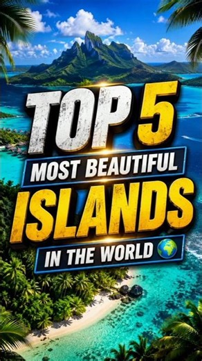 Top 5 Most Beautiful Islands in the World 🌴 | #shorts