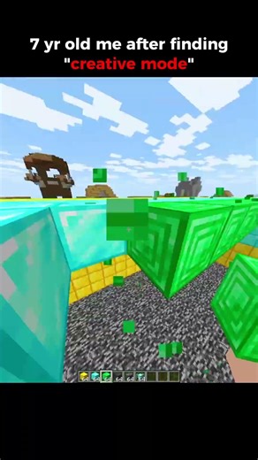 Me After Finding Creative Mode #minecraft #shorts