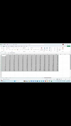 Multiplication Table in MS Excel | Smart Trick 🔥 | Excel Formula #shorts📝#pctricks #shorts