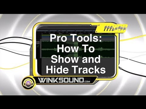 Pro Tools: How To Show and Hide Tracks | WinkSound