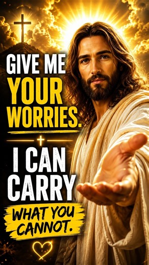 Give Me Your Worries — I Can Carry What You Cannot | Jesus Says ❤️🙏