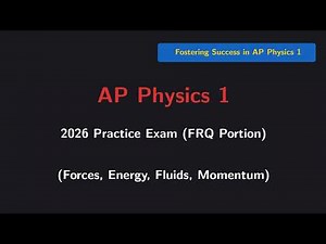 AP Physics 1 2026 Practice Exam (FRQ, Easy/Medium)