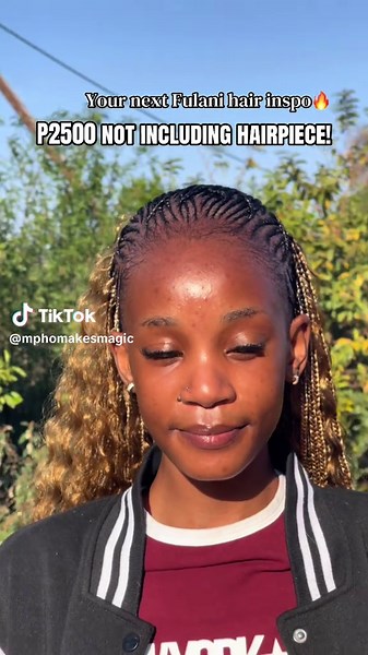 Fulani braid hairstyle ideas: P2500 example and styling tips