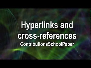 Inserting cross-references