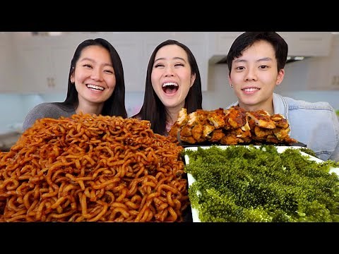 ALL MY ROOMMATES!! CHAPAGURRI + SEA GRAPES MUKBANG