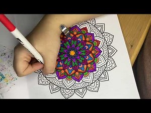 Colour me Happy - Mandala Episode 45 #mindfulness #wellness #happy #colouring