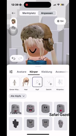 Safari Gazelle #safari #gazel #princesalexo #barbie#fashefis Roblox sapphire gaze