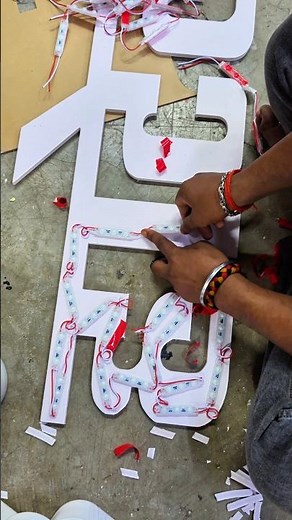 ledlight installation #diy #signage #signs