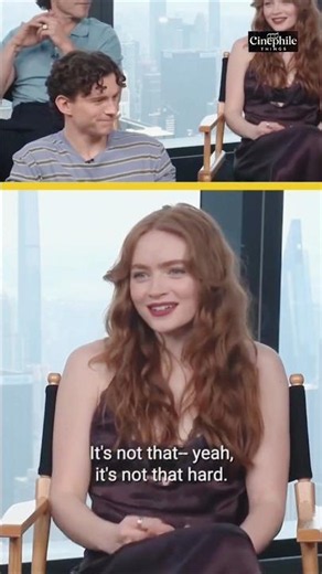 Sadie Sink Just Handed Tom Holland the Ultimate Spoiler Survival Guide 🤫😂 #SpiderMan #BrandNewDay
