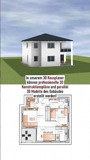 Neue Beispiele in unserem 3D Hausplaner! #architecture #homedesign #home #cad #haus #3d #3dcad