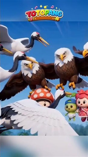Toto Pang FINDS a Hero Crane! 🦢✨ | Kids Cartoon