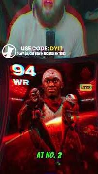 My Top 5 Wide Receivers! #nfl #madden #madden26 #viral #nflfootball