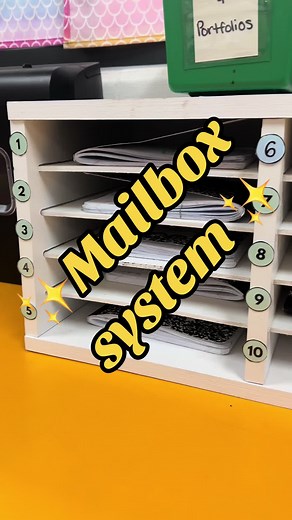 Mailbox system 📪 #classroommailboxes #duallanguageteacher #studentsbelike #maestrasdetiktok #teachersoftiktok