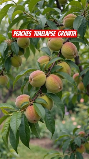 🍑 From Seed to Sweet Peaches | Ultra Realistic Growth #fruit #farming #agriculture #viral#trending