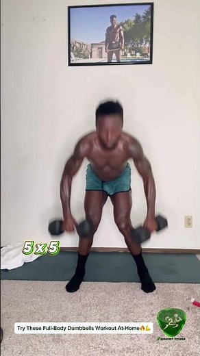 Try These Full-Body Dumbbells Workout At-Home🔥💪