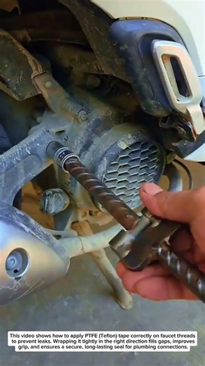 Stop Faucet Leaks Instantly! How to Use PTFE Tape the Right Way 🔧💧
