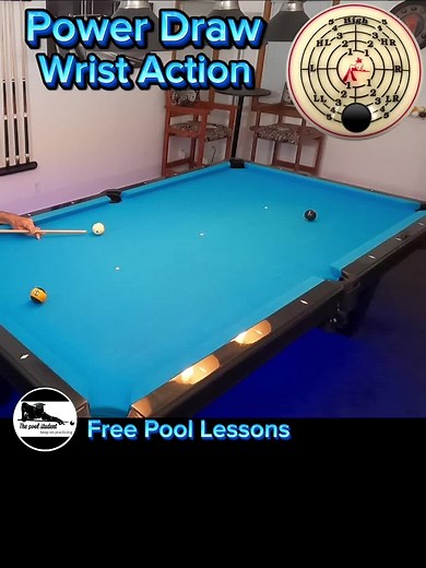 How to draw the cue ball with more power (Free Pool Lessons)