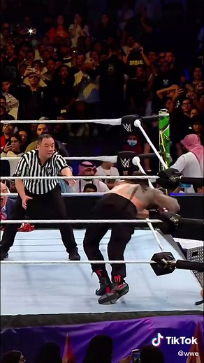 @Logan Paul brought the heat with that one lucky punch on #RomanReigns! 👊😤 #WWE #WWECrownJewel