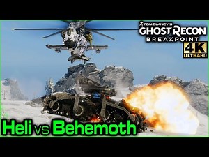 Ghost Recon Breakpoint Helicopter VS Behemoth!!! 4K No Commentary