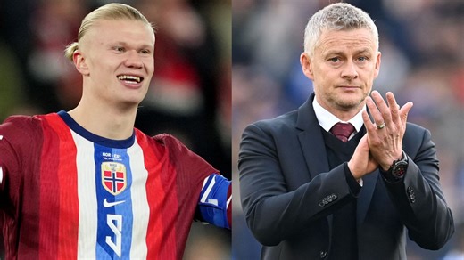 Erling Haaland reunites with former manager Ole Gunnar Solskjaer as Man City striker suggests Man Utd legend has been giving him advice | Goal.com