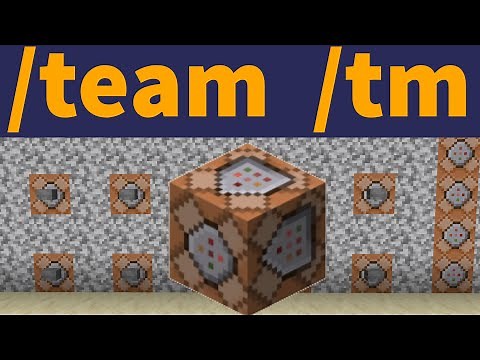 Comment utiliser les commandes /team et /tm ? Tutoriel Command Block Minecraft Java Edition