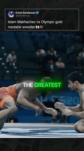 Islam Makhachev vs olympic gold medalist wrestler😱🤼