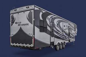 With Road Warrior, you can have it your way with a roomy, versatile garage area! Some enjoy the area left open as an outdoor entertainment center, others transform it into an office, some keep it as a sleeping area, and others run whole businesses in their garage. The possibilities are endless! #HeartlandRVs #RoadWarrior Champions of the Road: http://bit.ly/RoadWarriorRV | Heartland RVs