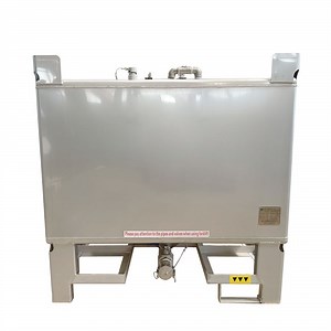 [Hot Item] 1000L 2000L Liquid Square IBC Stainless Steel Storage Tote Tank Stackable Container