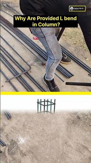 Why Are Provided L 📢 bend of Column ? । Column Installation । Developement Length । #construction