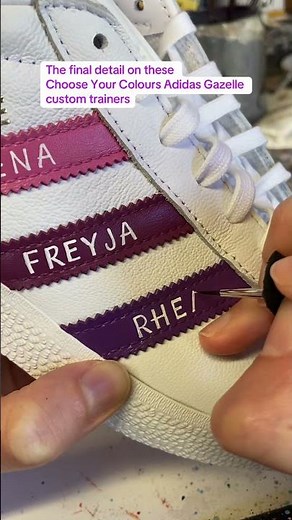Personalised Adidas Gazelle Choose Your Colours custom trainers