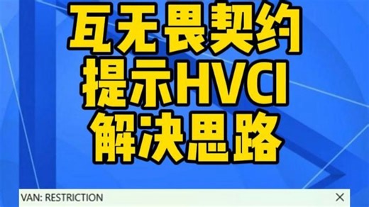 2026-1-22胡哥分享瓦无畏契约提示HVCI解决思路