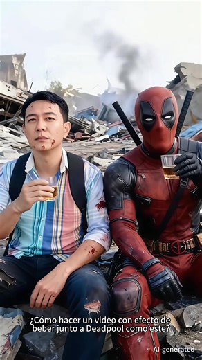 ¿Cómo hacer un video con efecto de beber junto a Deadpool como este? En realidad es muy fácil, yo te enseño. Drinking with Deadpool after saving the world – filter effect & tutorial How to create the AI filter effect of drinking with Deadpool after saving the world How to use the Drinking with Deadpool after saving the world filter How to make the trending tutorial, filter tutorial and filter video for Drinking with Deadpool after saving the world Español Efecto de filtro: Beber con Deadpool des