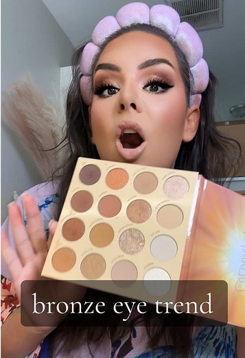 the perfect palette for the bronze eye shadow trend ✨☀️🤎 #makeup #trending #tiktokshop #eyeshadow #makeuptips