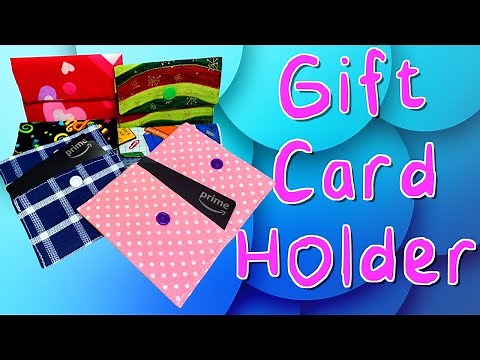 Fabric Gift Card Holder Tutorial | The Sewing Room Channel