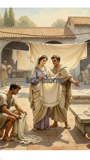 Ancient Roman Laundry: Urine & Feet #History #Romans #FullersProcess