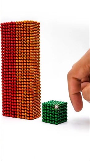 🌈 BOOM! Rainbow Magnetic Balls Build 💥🧲 (Most Satisfying!) #shorts