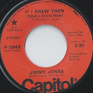 Jimmy Jones - If I Knew Then (What I Know Now)