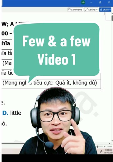 Few & A Few: Phân Biệt Cực Hay | Video 1 | Ôn Thi Vào 10