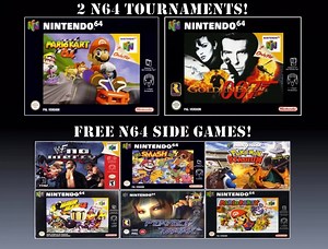 Nintendo 64 Mario Kart and GoldenEye Tournaments plus a pub full of free to play classic N64 side games! RetroGaming.ie N64 Steak and Oddjob Day, Sat Feb 18th, The Back Page, Dublin. See RETROGAMING.IE for tickets. | RetroGaming.ie